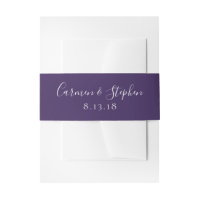 Minimalistisch Deep Lila Single Tulip Wedding