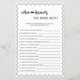 Minimalistisch, der das beste Brautparty der Braut