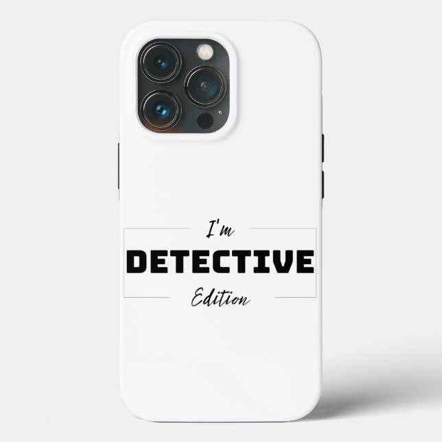 Minimalistisch Detective Edition iPhone 13 Pro-Hül Case-Mate iPhone Hülle (Rückseite)