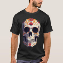Minimalistisch Día de los Muertos Skull