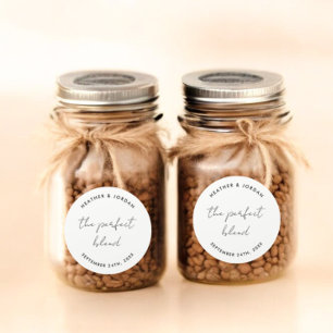 Minimalistisch die perfekte Blend-Gastgeschenk Hoc Runder Aufkleber