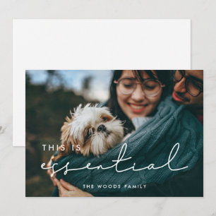 Minimalistisch Dies ist ein wichtiges Foto für 202 Feiertagskarte