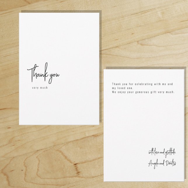 Minimalistisch Digital Vielen Dank Einladung (Von Creator hochgeladen)