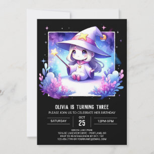 Minimalistisch Dreamy Wizard Geburtstag Einladung