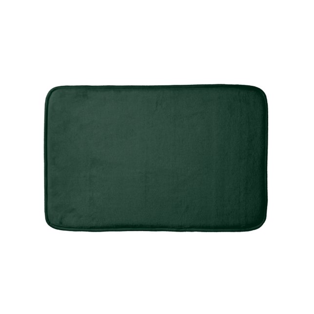 Minimalistisch dunkelkieferngrün solide schlicht e badematte (Vorderseite)