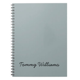 Minimalistisch Dusty Blue Beruflich Simple Notizblock
