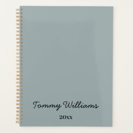 Minimalistisch Dusty Blue Beruflich Simple Planer