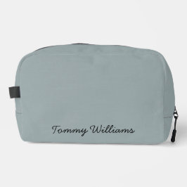 Minimalistisch Dusty Blue Beruflich Simple Waschbeutel