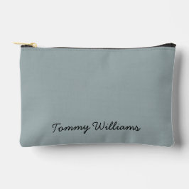 Minimalistisch Dusty Blue Beruflich Simple Zubehörtasche