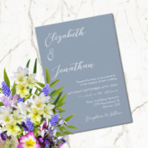 Minimalistisch Dusty Blue Wedding