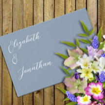 Minimalistisch Dusty Blue Wedding