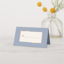 Minimalistisch Dusty Blue Wedding Reception Platzk