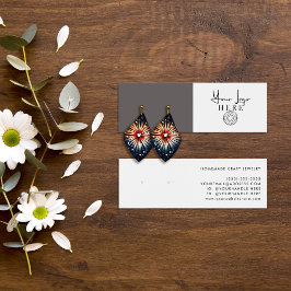 Minimalistisch-Earth-Grau-weiße Logo-Ohrenanzeige