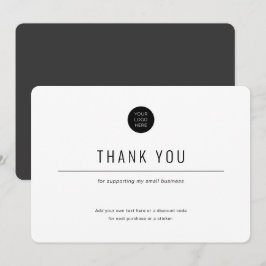 Minimalistisch-einfach-Business Dankeskarte