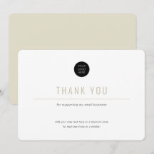 Minimalistisch-einfach-Business-Dankeskarte