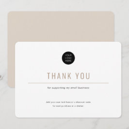 Minimalistisch-einfach-Business-Dankeskarte Dankeskarte