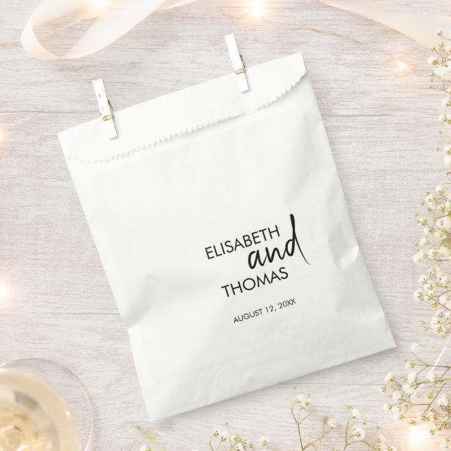 Minimalistisch einfach, modern und elegant Gefalle Geschenktütchen (Ausgeschnitten)