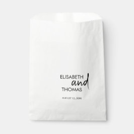 Minimalistisch einfach, modern und elegant Gefalle Geschenktütchen