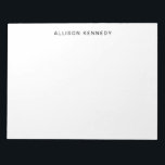 Minimalistisch einfach sauber Classic Modernes Gra Notizblock<br><div class="desc">Beruflich Simple Classic Modern Basic Gray Notepad Sie können die Textfarbe mit dem Tool 'Anpassen' einfach anpassen oder können mich kontaktieren.</div>