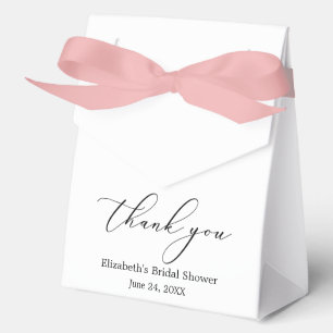 Minimalistisch Elegance Calligraphy Brautparty Bow Geschenkschachtel