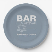 Minimalistisch Elegant Formal Blue Bar Mitzvah