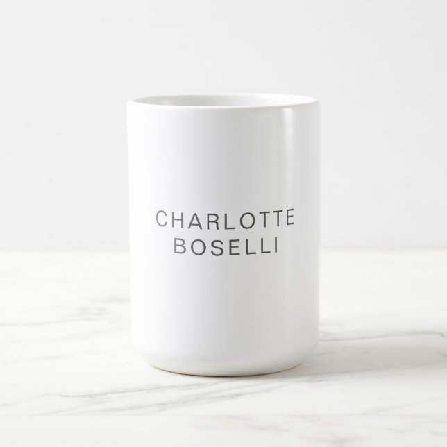 Minimalistisch Elegant Klassisch Beruflich einfach Kaffeetasse (Mittel)