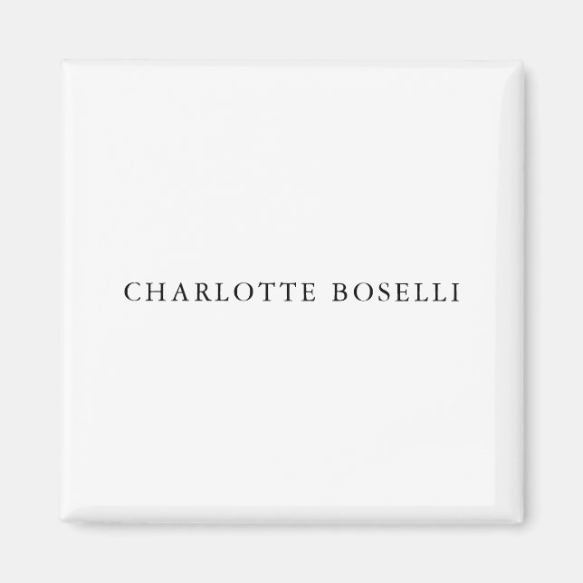 Minimalistisch Elegant Klassisch Beruflich einfach Magnet (Vorne)