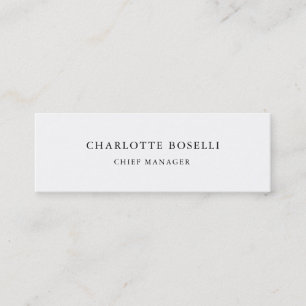 Minimalistisch Elegant Klassisch Beruflich einfach Mini Visitenkarte