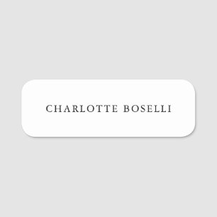 Minimalistisch Elegant Klassisch Beruflich einfach Namensschild