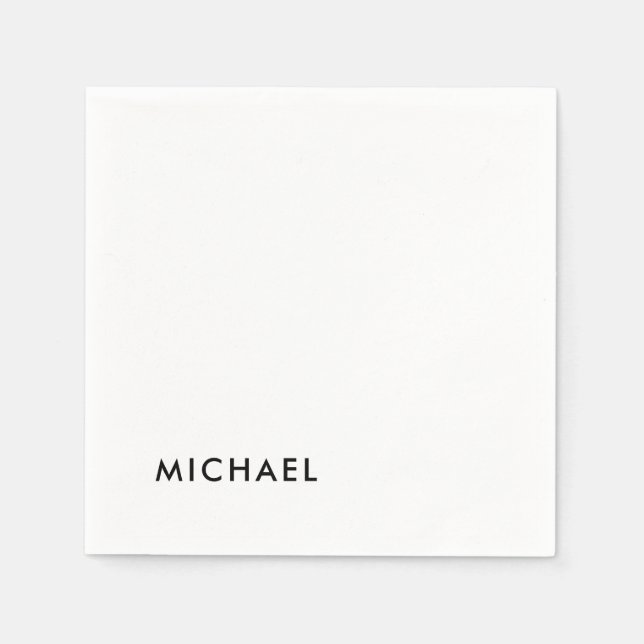 Minimalistisch Elegant Klassisch Beruflich einfach Serviette (Vorderseite)