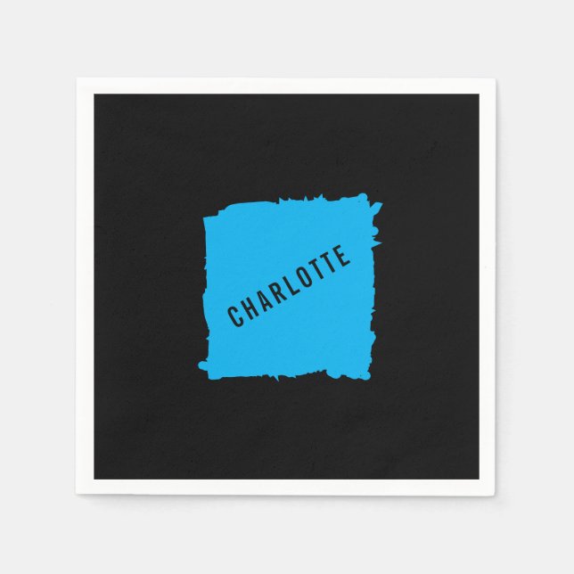 Minimalistisch Elegant Klassisch Professionell Eig Serviette (Vorderseite)