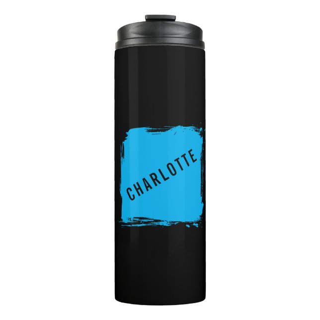Minimalistisch Elegant Klassisch Professionell Eig Thermosbecher (Vorderseite)