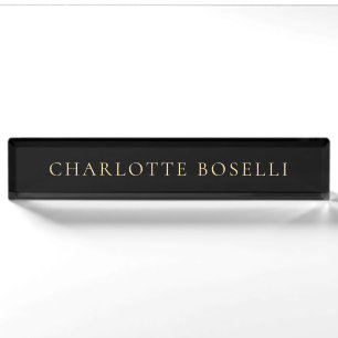 Minimalistisch Elegant Klassisch Professionell Ein Namensplakette
