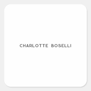 Minimalistisch Elegant Klassisch Professionell Ein Quadratischer Aufkleber