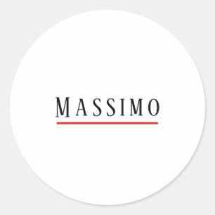 Minimalistisch Elegant Klassisch Professionell Ein Runder Aufkleber