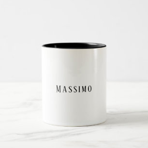 Minimalistisch Elegant Klassisch Professionell Ein Zweifarbige Tasse