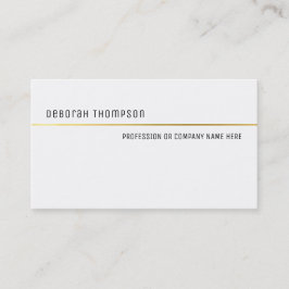 minimalistisch elegant klassisch weiß und sauber p visitenkarte