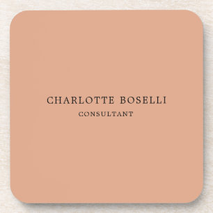 Minimalistisch Elegant Klassisches Beruflich Getränkeuntersetzer