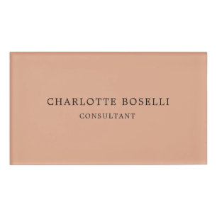Minimalistisch Elegant Klassisches Beruflich Namenschild