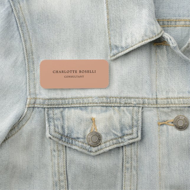 Minimalistisch Elegant Klassisches Beruflich Namensschild (Beispiel)