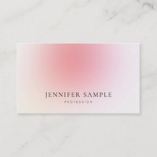 Minimalistisch Elegant Moderner Schlichter Pink Co Visitenkarte