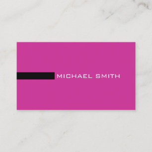 Minimalistisch Elegant Modernes Royal fuchsia und  Visitenkarte
