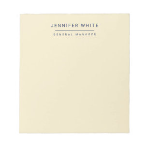 Minimalistisch Elegant Modernes Schlicht Notizblock