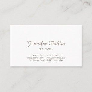 Minimalistisch Elegant Professionell Modern Schlan Visitenkarte