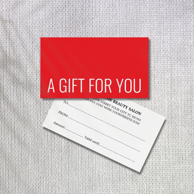 Minimalistisch Elegant Red White Bold (Von Creator hochgeladen)