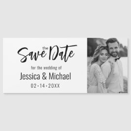 Minimalistisch Elegant Save the Date Magnetkarte