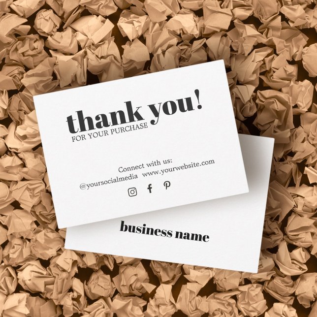 Minimalistisch Elegant Schwarz-weiß Dankeschön Car (Von Creator hochgeladen)