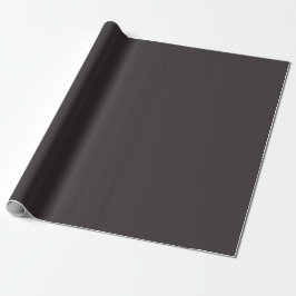 Minimalistisch Elegant Solid Iron Gray Schlicht Geschenkpapier