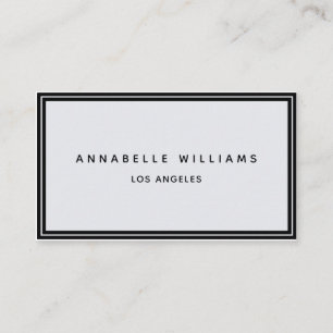 Minimalistisch Elegante Boutique Schwarzes Pastel Visitenkarte