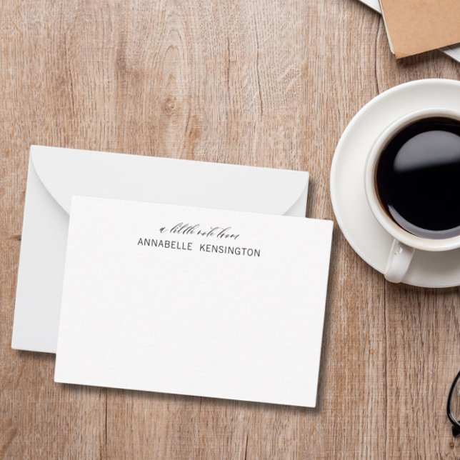 Minimalistisch Elegante Einfache Personalisierte M Mitteilungskarte (Von Creator hochgeladen)